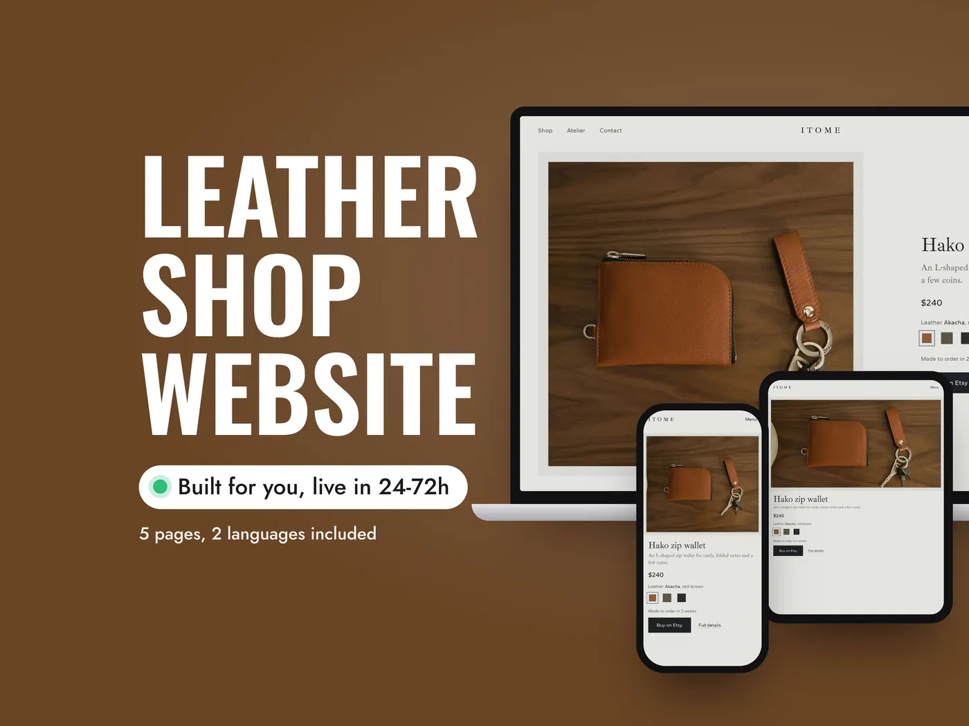 ITOME, Personalized website, view 1