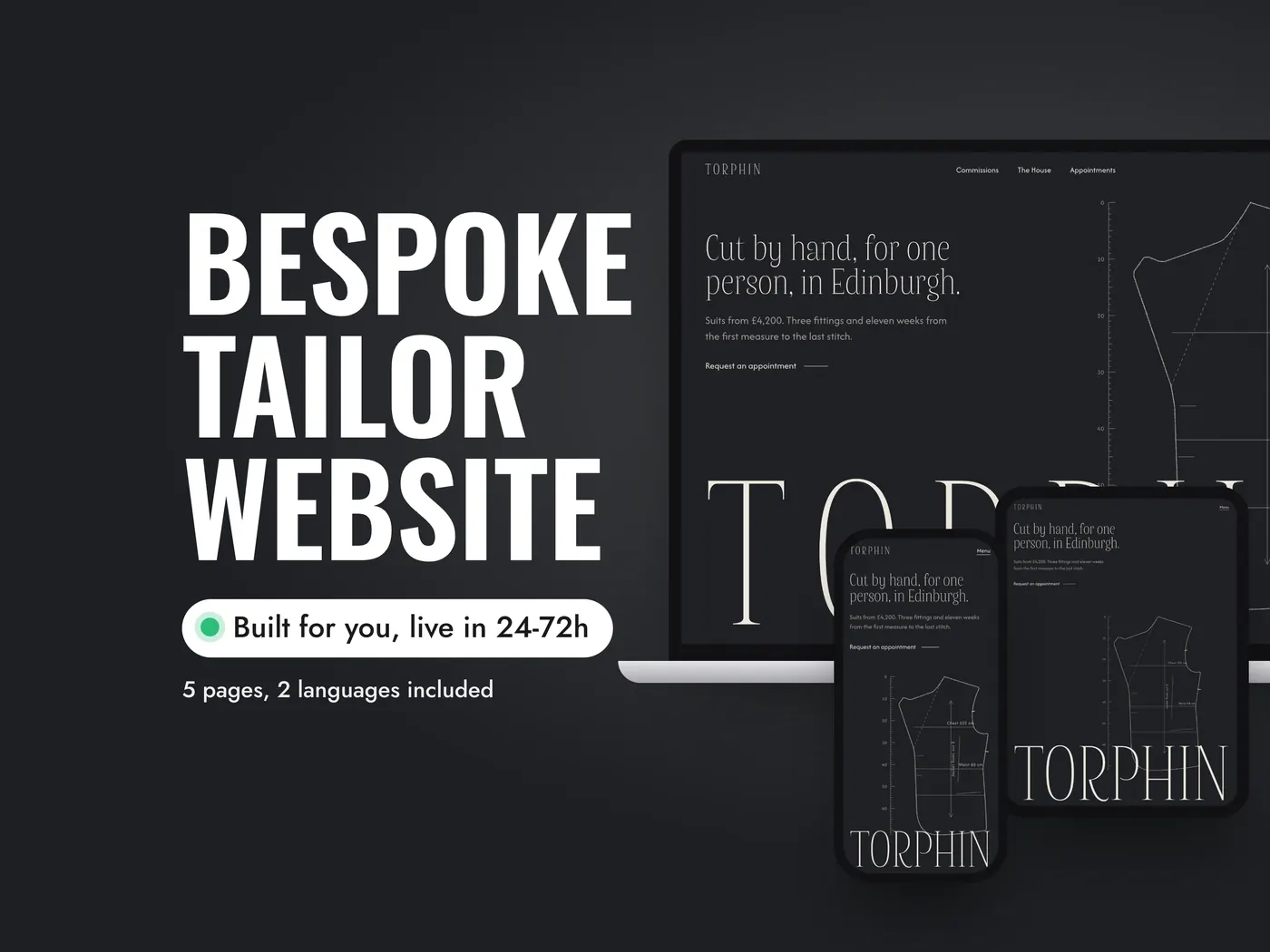 TORPHIN, Personalized website, view 1