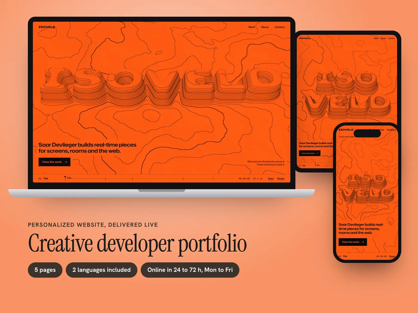 ISOVELD, Web personalizada, view 1